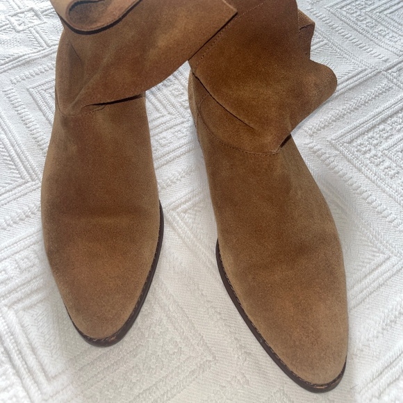 Splendid Shoes - Suede Tan Slouchy Booties